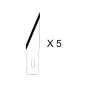 5 lames HO361 pour couteau scalpel n°2 ø11 HOLI Tools HO361 - 1 HO361-5 lames HO361 pour couteau scalpel n°2 ø11