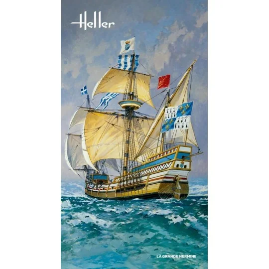 HEL-80841-Bateau La Grande Hermine 1/150 Heller