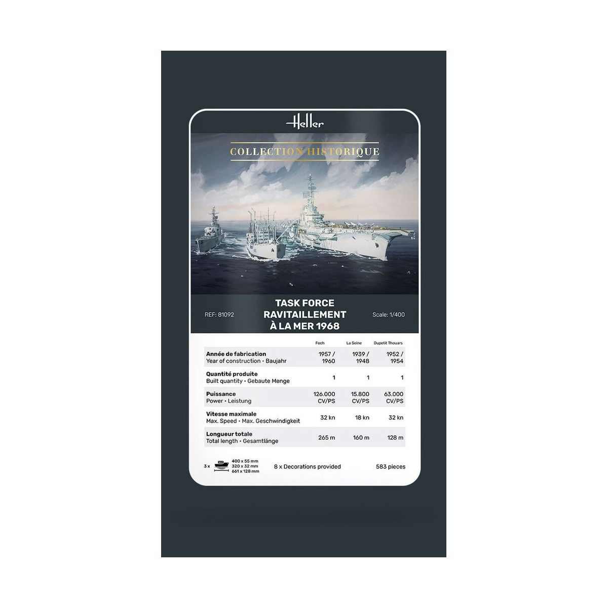 Box boats Task Force Refueling at Sea 1986 1/400 Heller Heller HEL-81092 - 5