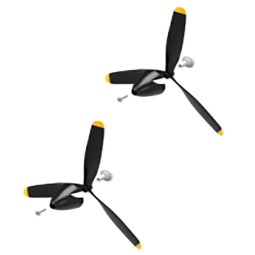Hélices pour avion V761-12 et T4521 Volantex (x2) Volantex V-P7611204X2 - 1