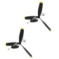 V-P7611204X2-Hélices pour avion V761-12 et T4521 Volantex (x2)