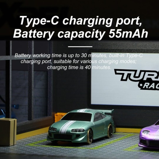 TB-C61-Micro Drift Purple 1/76 RTR Turbo Racing