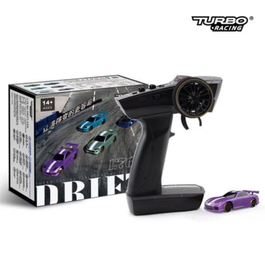 TB-C61-Micro Drift Violet 1/76 RTR Turbo Racing