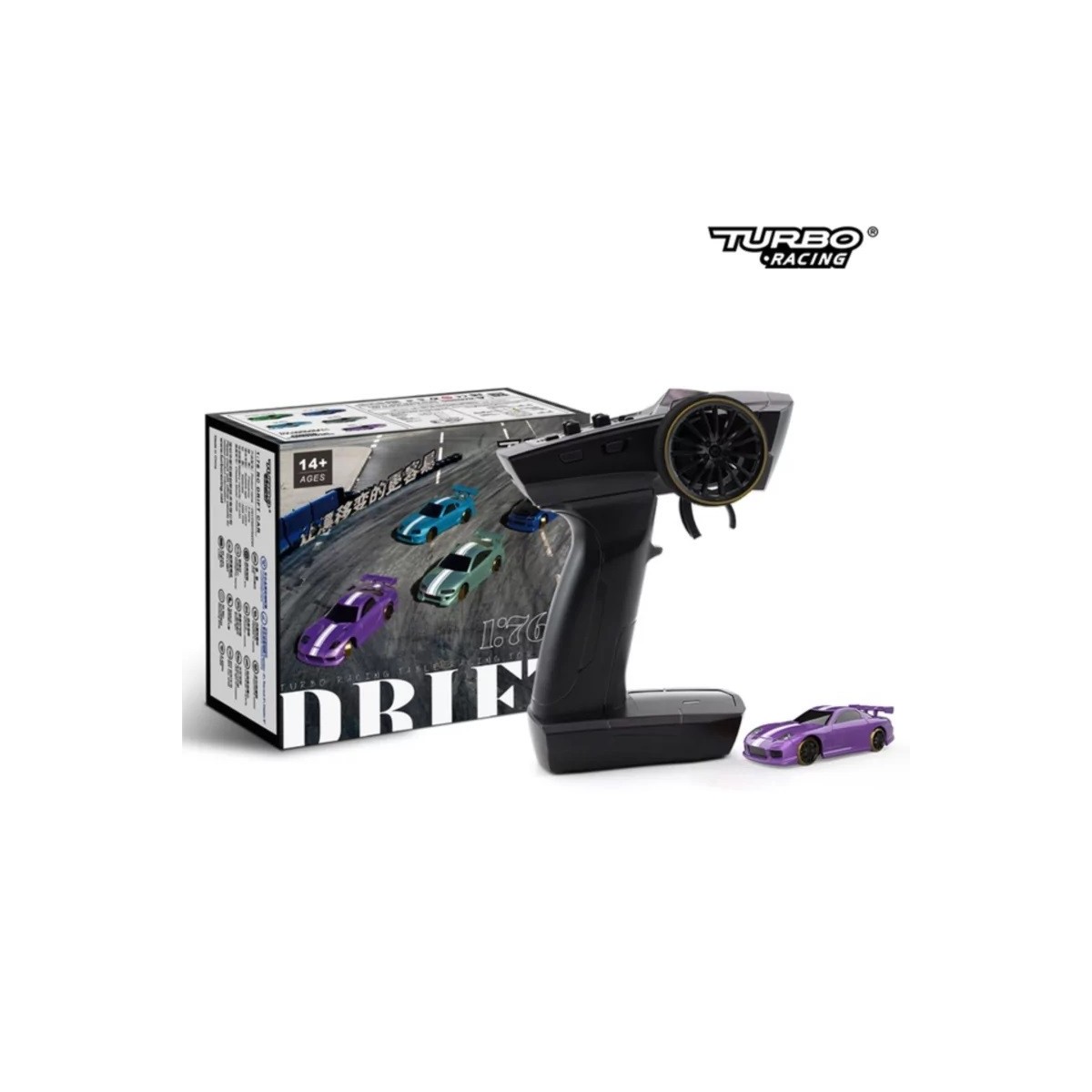 Micro Drift Purple 1/76 RTR Turbo Racing Turbo Racing TB-C61 - 1