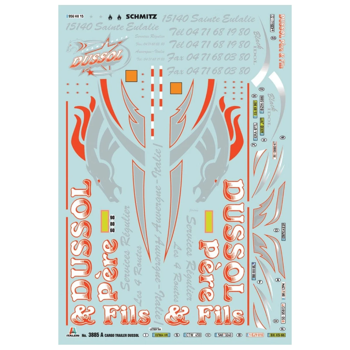 Semi-remorque Dussol / Monjean 1/24 Italeri Italeri I3885 - 2