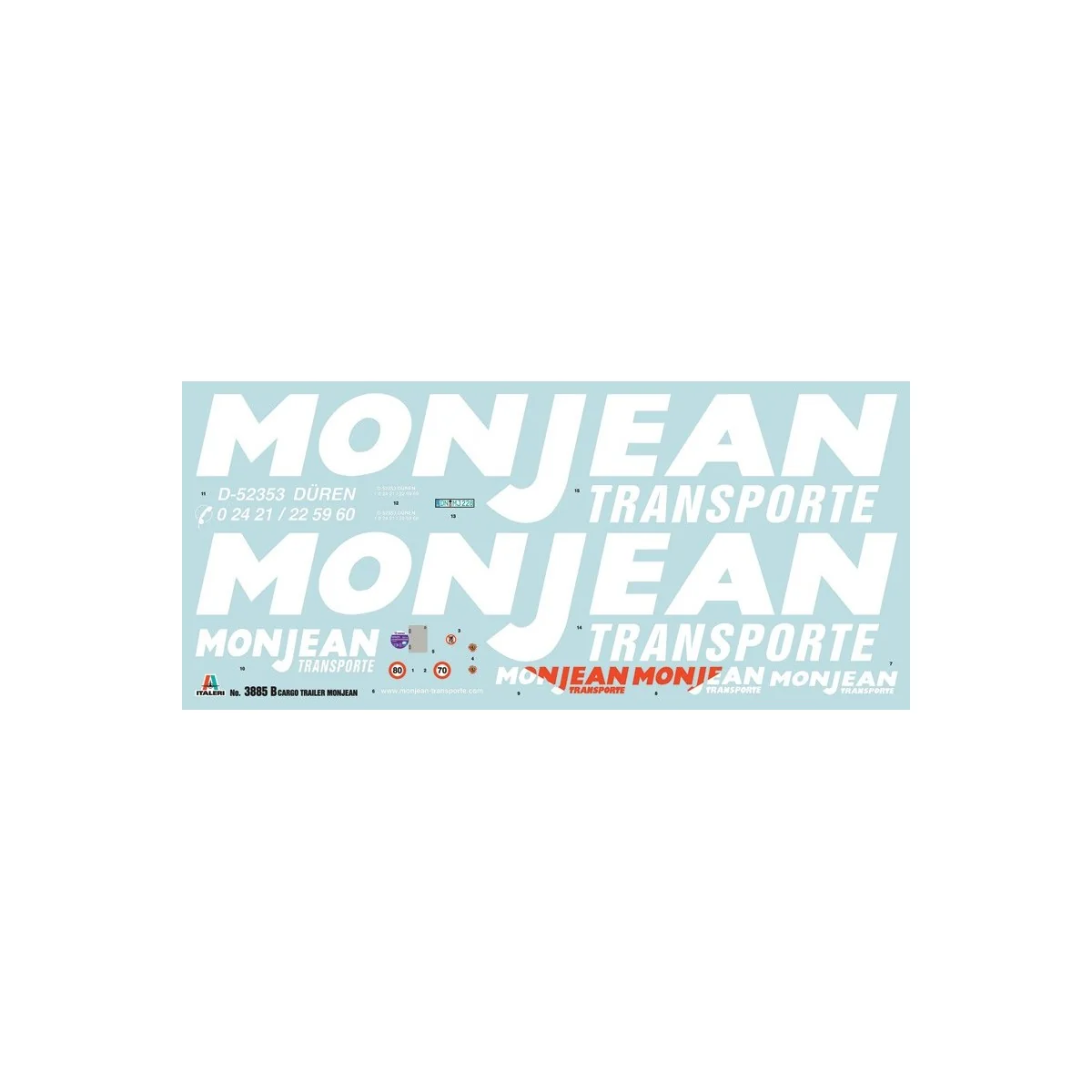 Semi-trailer Dussol / Monjean 1/24 Italeri Italeri I3885 - 3