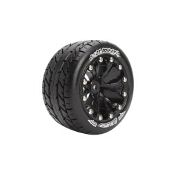 ST-Rocket Tires + Black Rims 2.8" 1/10 (x2) Louise RC Louise RC L-T3208SB - 1