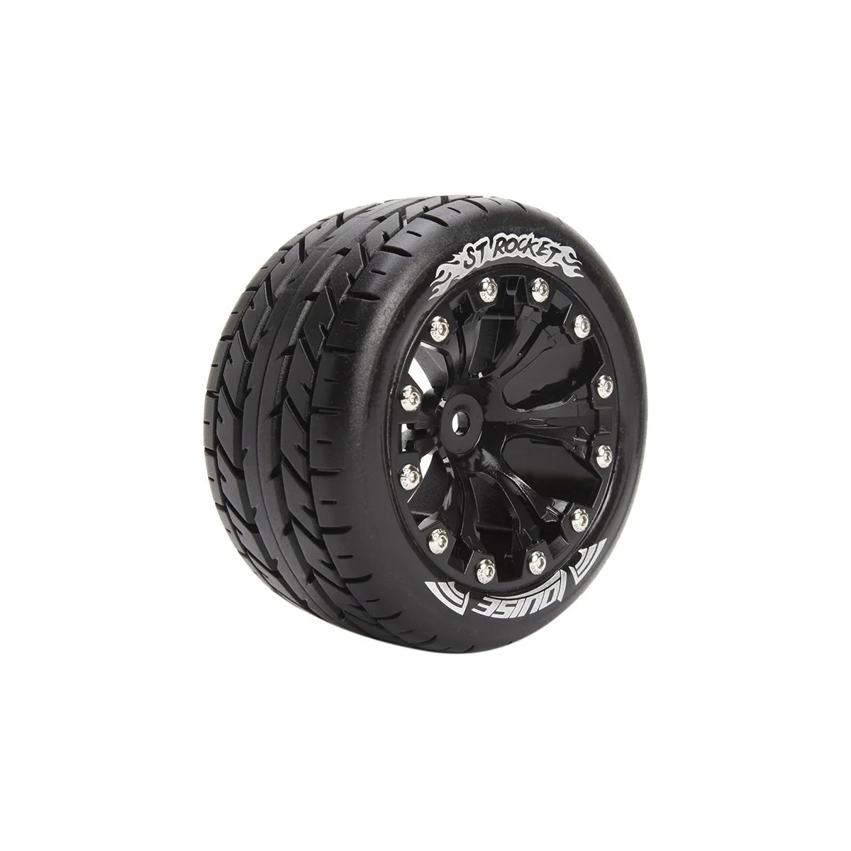 Pneus ST-Rocket + Jantes Noir 2.8" 1/10 (x2) Louise RC Louise RC L-T3208SB - 1 Pneus ST-Rocket + Jantes Noir 2.8" 1/10 (x2) Louise RC Louise RC L-T3208SB - 1