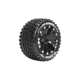 Pneus ST-Hummer + Jantes Noir 2.8" 1/10 (x2) Louise RC Louise RC L-T3209SB - 1