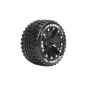 L-T3209SB-Pneus ST-Hummer + Jantes Noir 2.8" 1/10 (x2) Louise RC - L-T3209SB