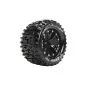 L-T3202SBH-MT-Pioneer Tires + Black 2.8" 1/10 Rims (x2) Louise RC - L-T3202SBH