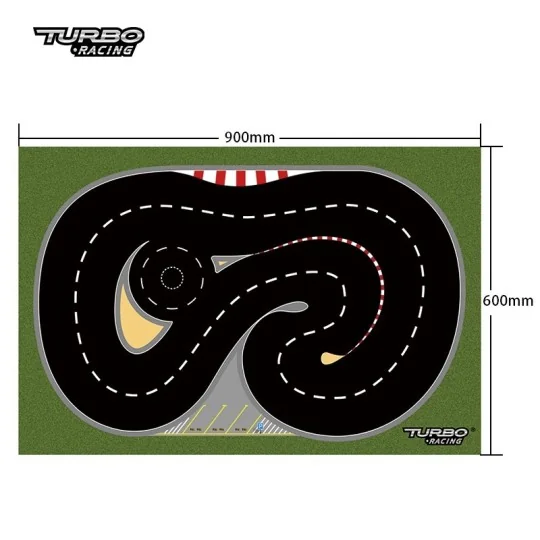 TB-760148-Piste spéciale Drift pour Turbo Racing Micro Rally 1/76 (60x90 cm)