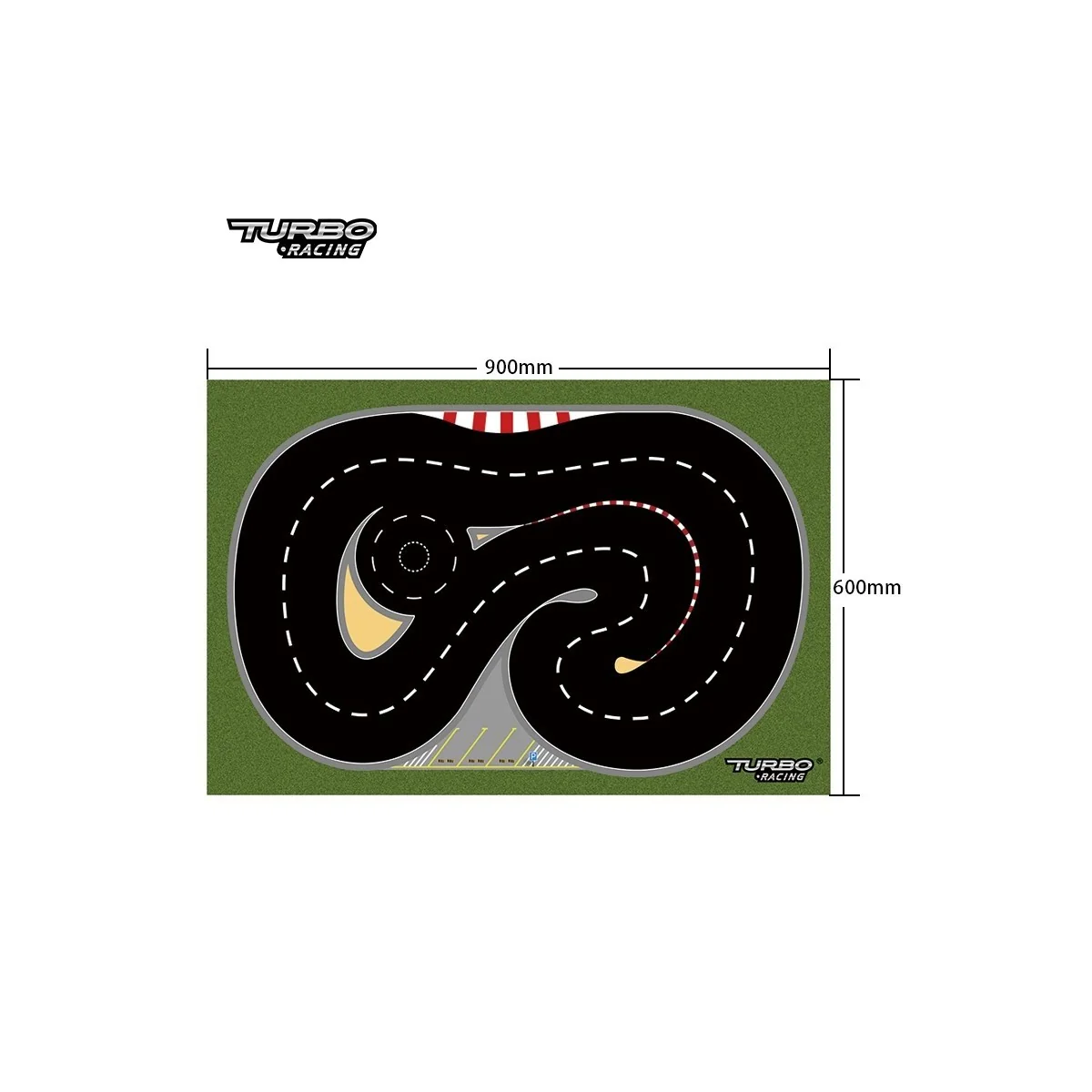 Piste spéciale Drift pour Turbo Racing Micro Rally 1/76 (60x90 cm) Turbo Racing TB-760148 - 1