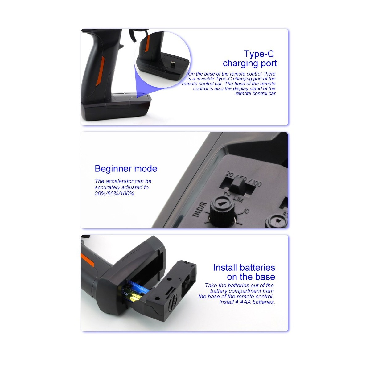 Micro Monster Truck Police 1/76 RTR Turbo Racing Turbo Racing TB-C82 - 6