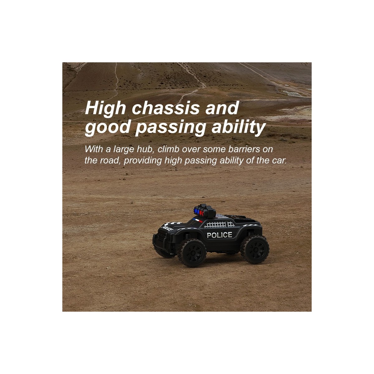 Micro Monster Truck Police 1/76 RTR Turbo Racing Turbo Racing TB-C82 - 8