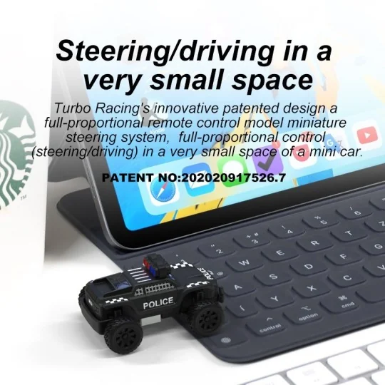 TB-C82-Micro Monster Truck Police 1/76 RTR Turbo Racing