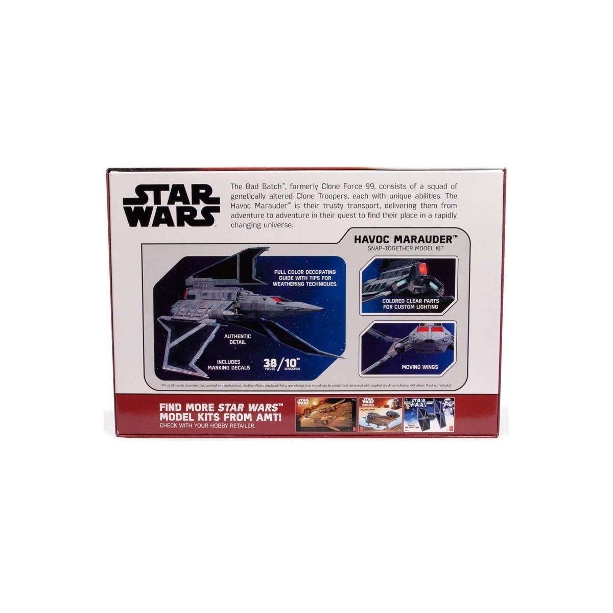 Star Wars: The Bad Batch Havoc Marauder 1/144 AMT AMT1348/12 - 4 Star Wars: The Bad Batch Havoc Marauder 1/144 AMT AMT1348/12 - 4