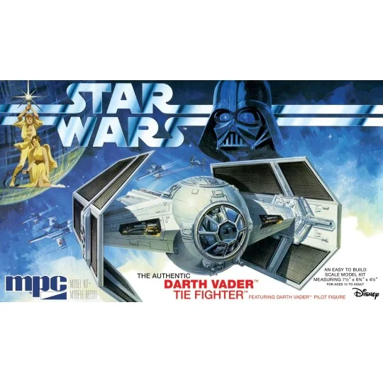Star Wars : Un nouvel espoir Dark Vador TIE Fighter 1/32 MPC MPC952/12 - 1 MPC952/12-Star Wars : Un nouvel espoir Dark Vador TIE Fighter 1/32 MPC - MPC952/12