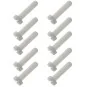 Vis nylon tête plate 6x50mm (10) A2Pro A2Pro S04510710 - 1 S04510710-Vis nylon tête plate 6x50mm (10) A2Pro - S04510710