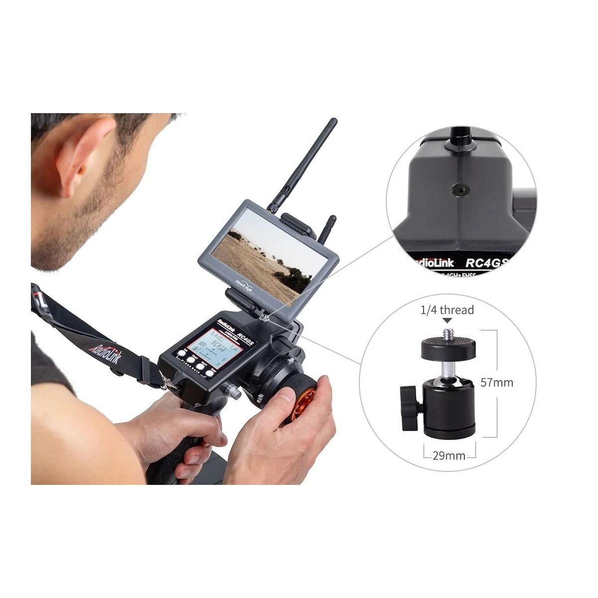Radio RC4GS V3 2.4Ghz 5 channels + R6FG RadioLink RadioLink RDL-RC4GS-V3-SET - 5 Radio RC4GS V3 2.4Ghz 5 channels + R6FG RadioLink RadioLink RDL-RC4GS-V3-SET - 5