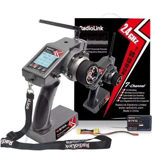 Radio RC6GS V3 2.4Ghz 7 channels + R7FG RadioLink RadioLink RDL-RC6GS-V3-SET - 1 RDL-RC6GS-V3-SET-Radio RC6GS V3 2.4Ghz 7 channels + R7FG RadioLink - RDL-RC6GS-V3-SET