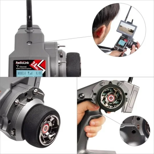 RDL-RC6GS-V3-SET-Radio RC6GS V3 2.4Ghz 7 voies + R7FG RadioLink