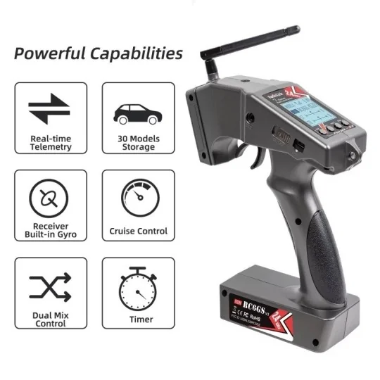 RDL-RC6GS-V3-SET-Radio RC6GS V3 2.4Ghz 7 channels + R7FG RadioLink - RDL-RC6GS-V3-SET