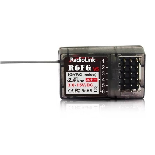 RDL-0-R6FG-Récepteur surface 6 voies R6FG V5 RadioLink - RDL-0-R6FG