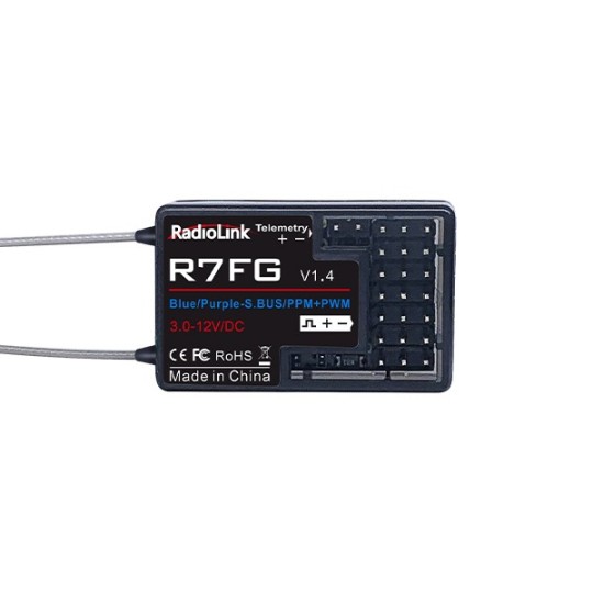 RDL-0-R7FG-Récepteur surface 7 voies R7FG V1.4 RadioLink - RDL-0-R7FG