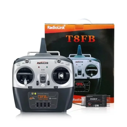 RDL-T8FB-BT-SET-Radio T8FB BT 2.4Ghz 8 voies + R8EF RadioLink - RDL-T8FB-BT-SET