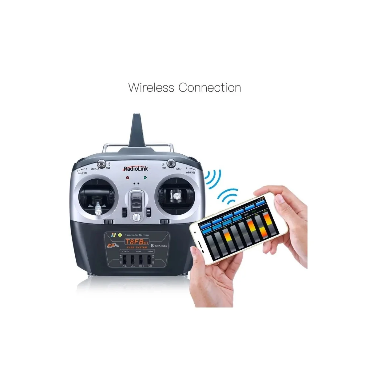 T8FB BT 2.4Ghz 8-Channel Radio + R8EF RadioLink RadioLink RDL-T8FB-BT-SET - 2