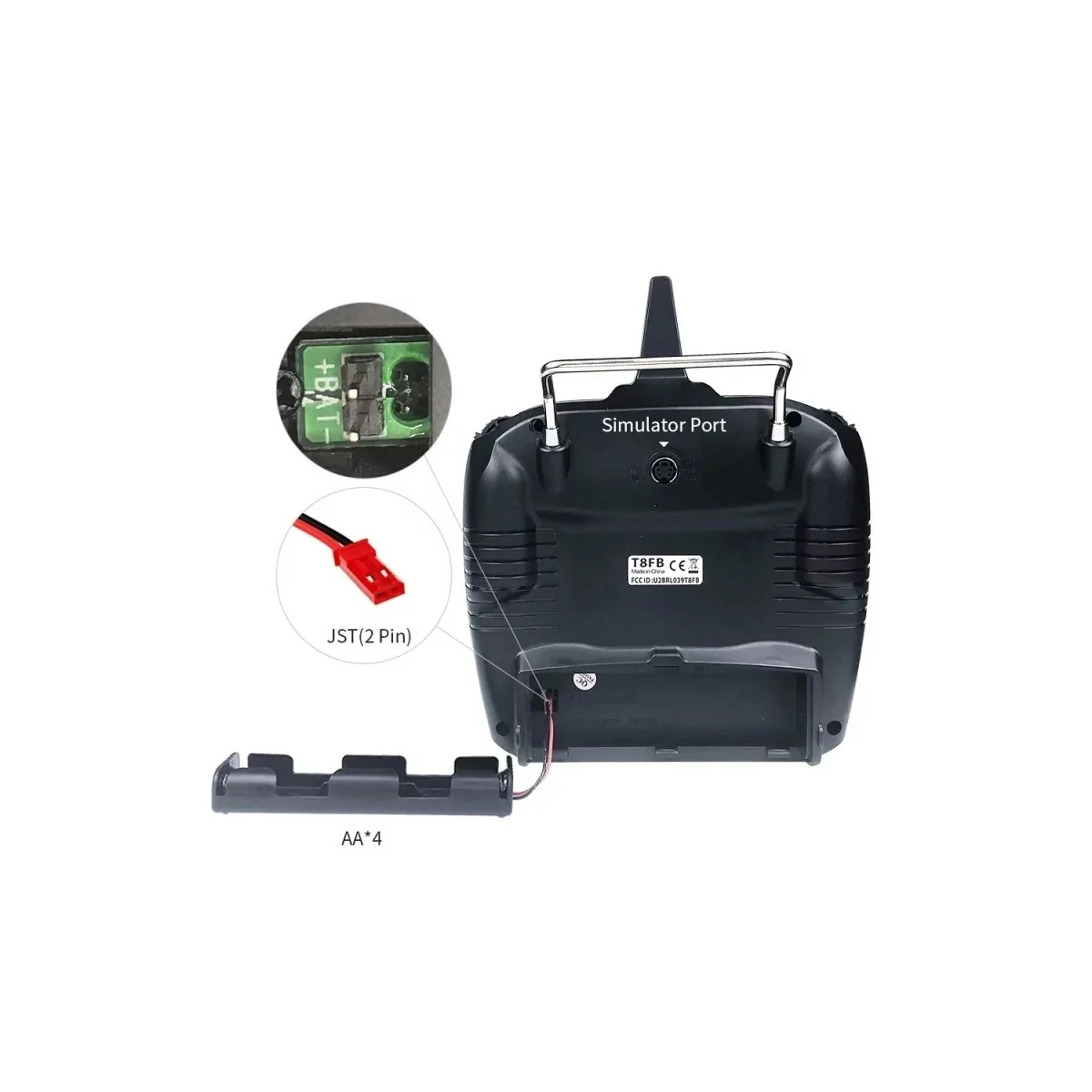 T8FB BT 2.4Ghz 8-Channel Radio + R8EF RadioLink RadioLink RDL-T8FB-BT-SET - 6