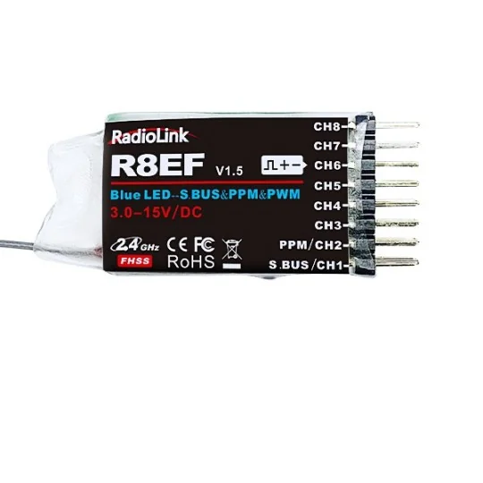 T8FB BT 2.4Ghz 8-Channel Radio + R8EF RadioLink RadioLink RDL-T8FB-BT-SET - 7 RDL-T8FB-BT-SET-T8FB BT 2.4Ghz 8-Channel Radio + R8EF RadioLink - RDL-T8FB-BT-SET