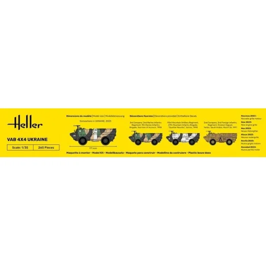HEL-81130-Véhicule VAB 4x4 Ukraine 1/35 Heller - HEL-81130