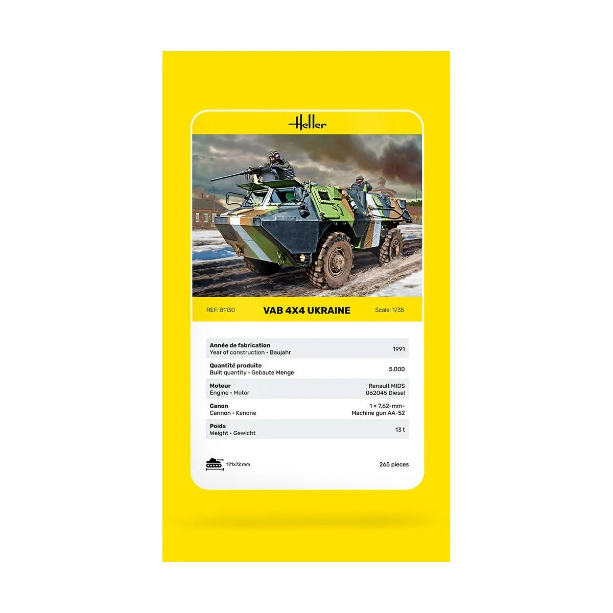 Véhicule VAB 4x4 Ukraine 1/35 Heller Heller HEL-81130 - 5