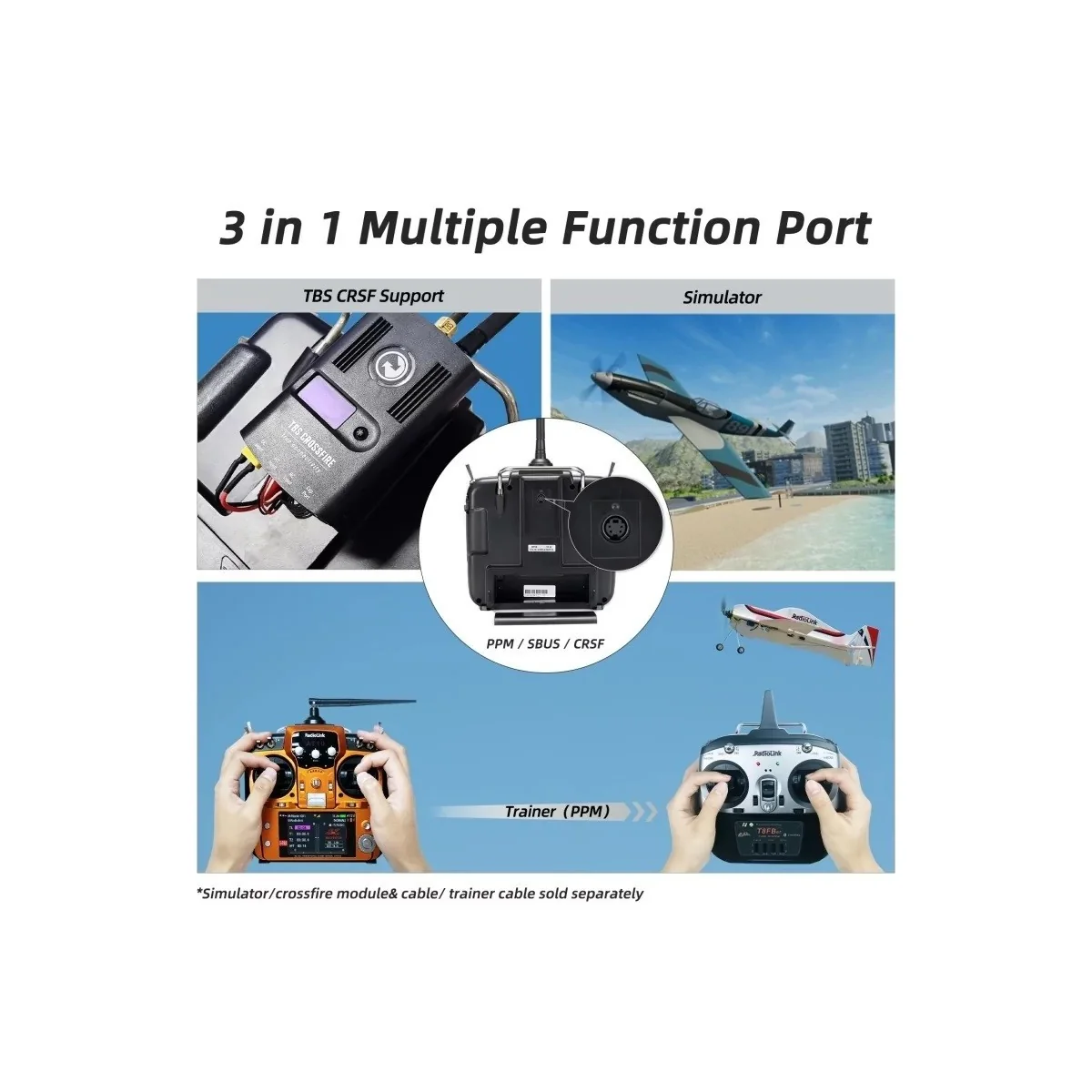 12-way AT10II 2.4Ghz Radio + R12DS + PRM-01 RadioLink RadioLink RDL-AT10II-SET - 3