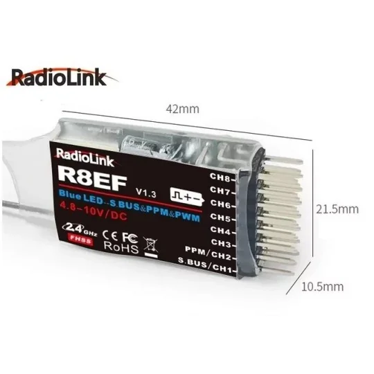 RDL-0-R8EF-Récepteur 8 voies R8EF RadioLink - RDL-0-R8EF