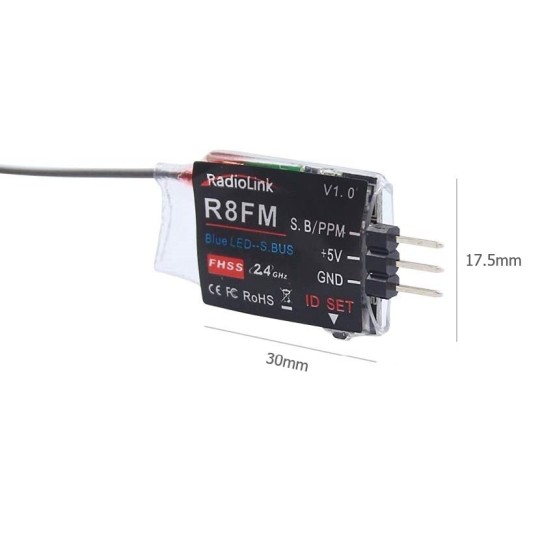 RDL-0-R8FM-8-way R8FM SBUS/PPM RadioLink signal receiver