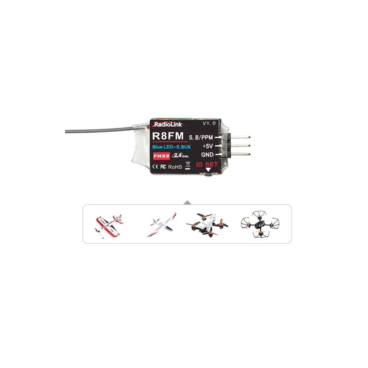 8-way R8FM SBUS/PPM RadioLink signal receiver RadioLink RDL-0-R8FM - 5