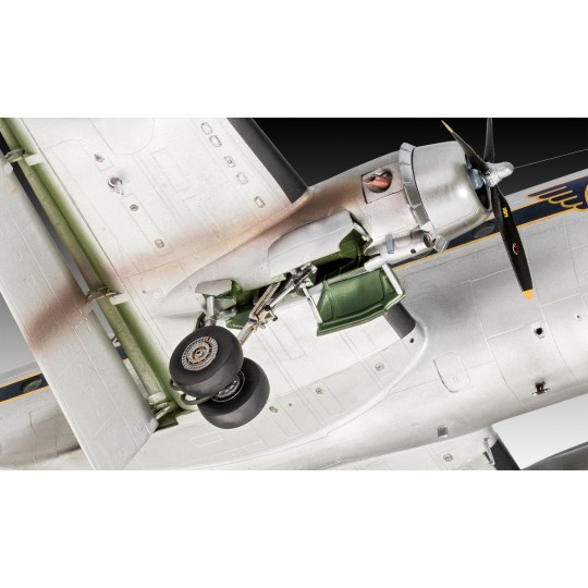 05652-Box set 75th anniv. Airlift Berlin - C-54 D Skymaster 1/72 + Revell paints