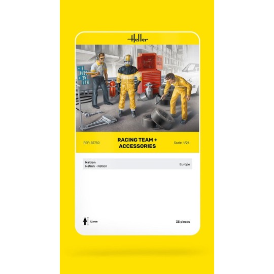 HEL-82750-Characters Racing Team 1/24 Heller