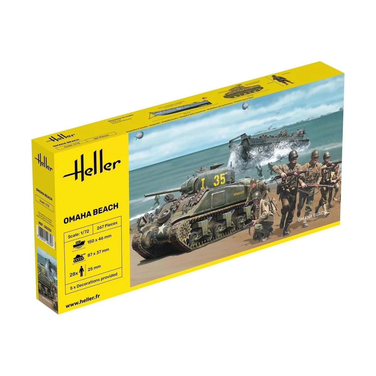 Battle of Omaha Beach 1/72 Heller Heller HEL-50332 - 1 Battle of Omaha Beach 1/72 Heller Heller HEL-50332 - 1