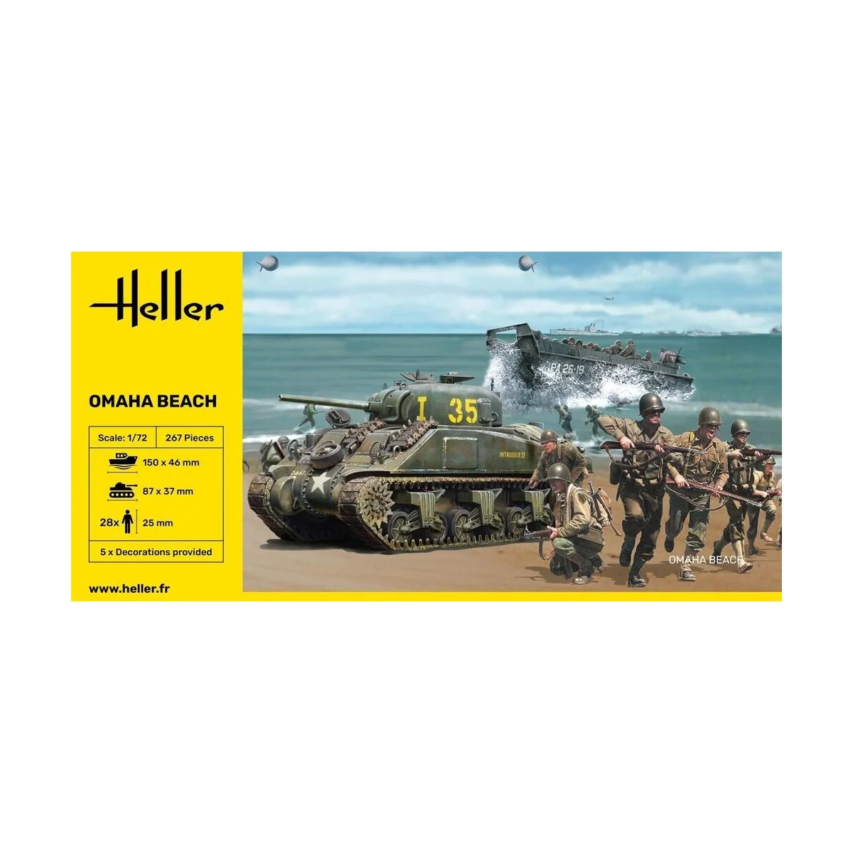 Battle of Omaha Beach 1/72 Heller Heller HEL-50332 - 2 Battle of Omaha Beach 1/72 Heller Heller HEL-50332 - 2