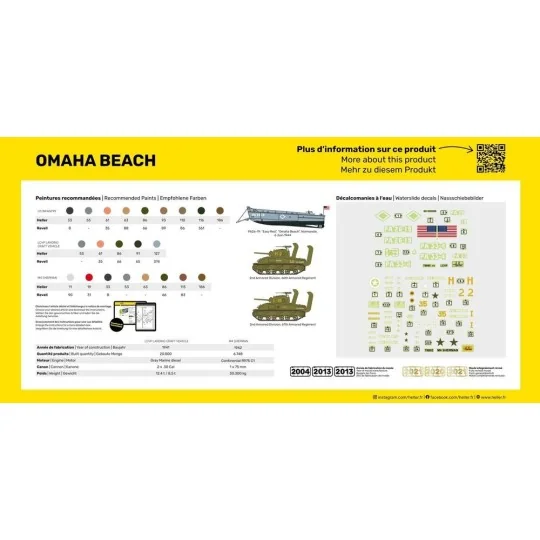 Battle of Omaha Beach 1/72 Heller Heller HEL-50332 - 2 HEL-50332-Battle of Omaha Beach 1/72 Heller - HEL-50332