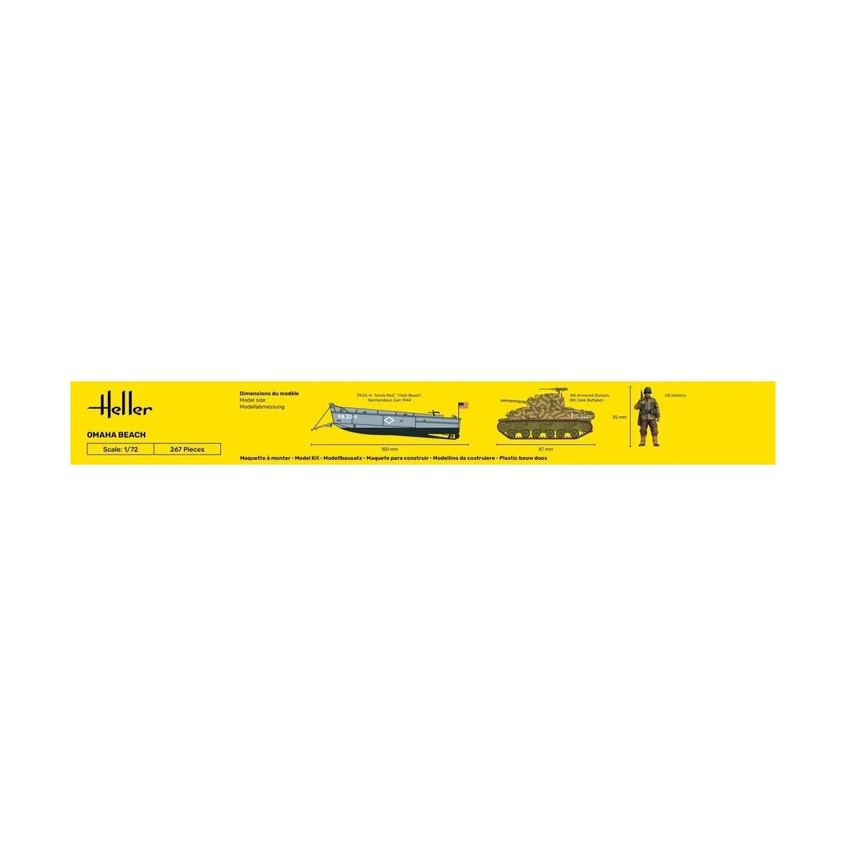 Battle of Omaha Beach 1/72 Heller Heller HEL-50332 - 3 Battle of Omaha Beach 1/72 Heller Heller HEL-50332 - 3