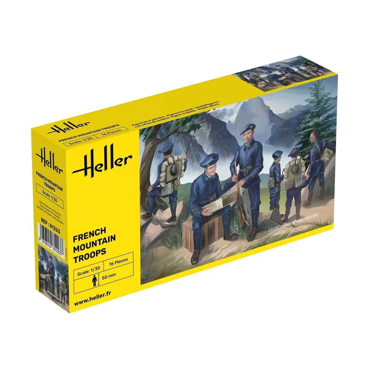 Personnages Troupes françaises de montagne 1/35 Heller Heller HEL-81223 - 1