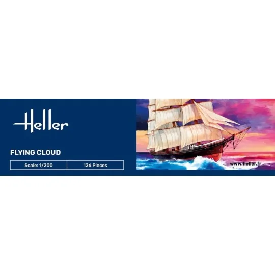 Boat Flying Cloud 1/200 Heller Heller HEL-80830 - 3 HEL-80830-Boat Flying Cloud 1/200 Heller - HEL-80830