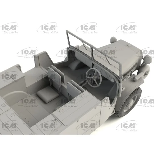 Véhicule militaire allemand Laffly (f) typ V15T 1/35 ICM 35573 - 4 35573-Véhicule militaire allemand Laffly (f) typ V15T 1/35 ICM - 35573
