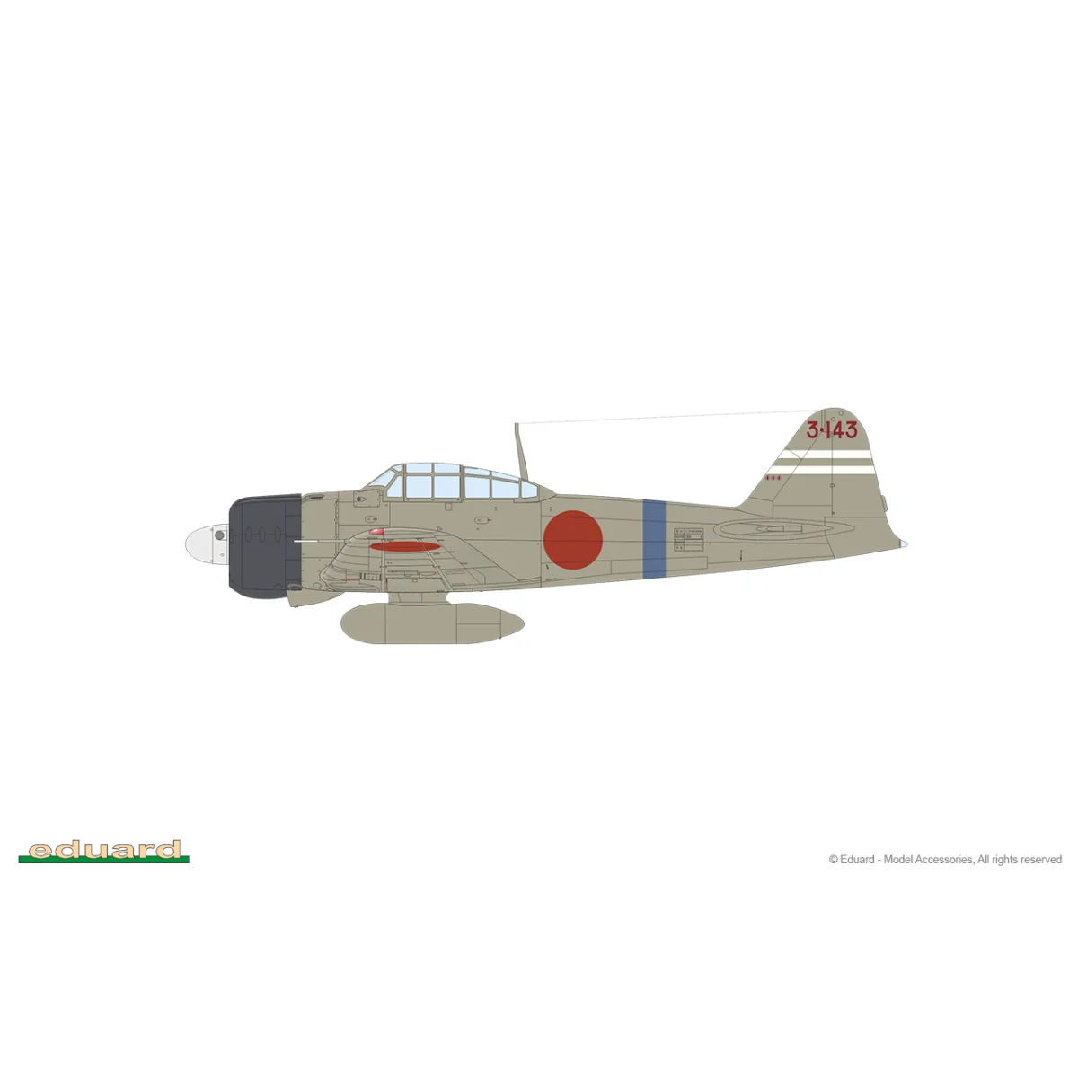 Avion A6M2 Zero Type 11 1/48 Eduard  82211 - 7