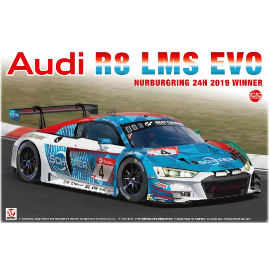Audi R8 LMS EVO 1/24 Beemax - Nunu PN24026 - 1 PN24026-Audi R8 LMS EVO 1/24 Beemax - Nunu - PN24026